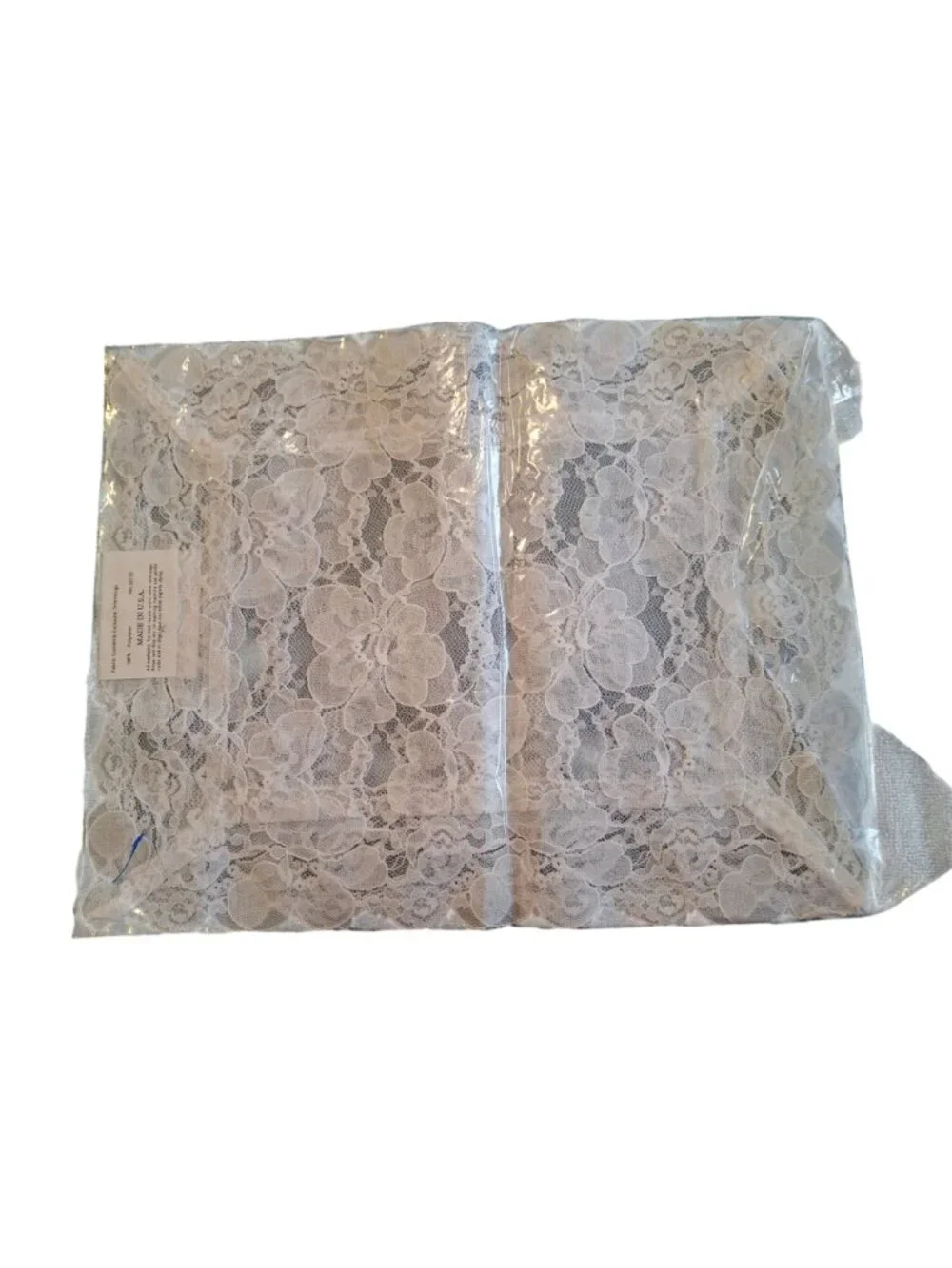 Vintage Colonial Lace Inc White Floral Lace Doily Placemat Set USA Cottagecore